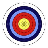 Target circle for sport shooting and archery vector
