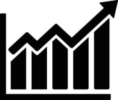 Market Analysis Chart Up Icon Financial Growth vector