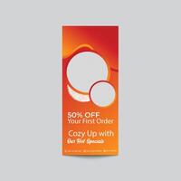 Hot Specials Discount Banner Template With Gradient Background And Image Placeholders vector