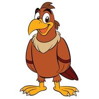 Iago the parrot smiling bird character isolated on white background cartoon animation vector