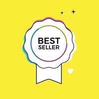 Best Seller seal of the product vector
