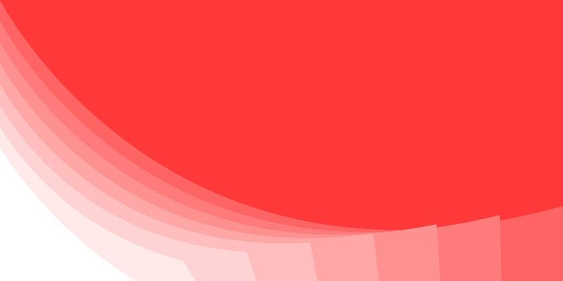 Red and white background with a curved shape