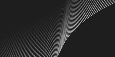 Abstract background black and white image of a curved line vector