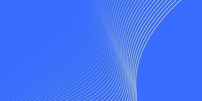 Blue background simple with lines that are curved vector