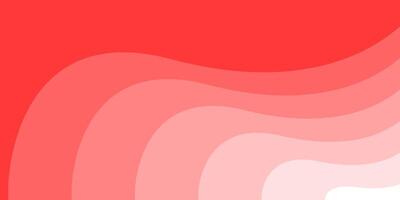 Red and white background with a long curved shape vector