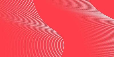 Red background with white lines vector