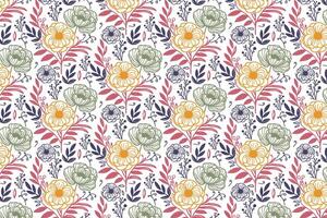flower line art pattern created with simplicity and minimalism in mind for home textile production fashion fabric and packaging applications vector