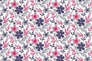 hand drawn outline floral pattern with abstract styling for pillow covers fashion garments wrapping fabric and creative textile use vector