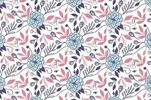 contemporary flower outline pattern using minimal lines for elegant packaging fabric decoration and fashion textile use vector