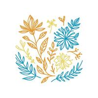 floral sketch pattern with continuous lines and minimalist garden motifs ideal for digital prints on pillow covers and wall art vector