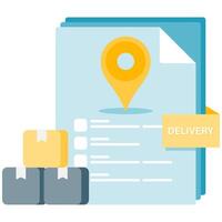 Logistics and shipping documents, essential business document vector