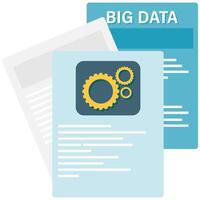 Technology and data documents, essential business document vector