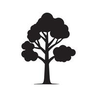 Tree Icon Silhouette for Nature Themed Graphics vector
