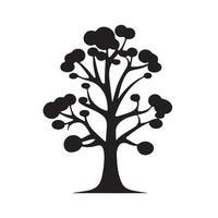 Tree Icon Silhouette for Logo and Graphic Design vector