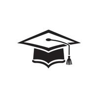 Graduation Cap Icon Silhouette for Print and Web Use vector