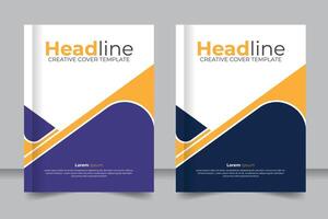 Creative book cover design, abstract Annual report Cover books presentation design for your business. 8.5 inch width 11 inch height size book cover vector