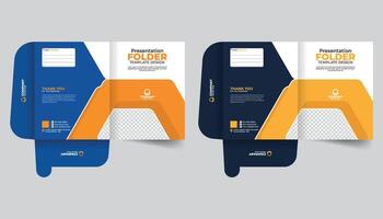 Modern layout Annual report cover, Presentation folder template design, file folder design, cover for catalog, brochures vector