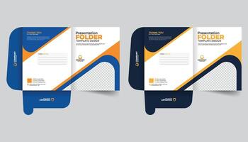 Office document file folder with creative design and creative colorful layout vector