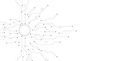 Grey black circuit diagram on white background. vector