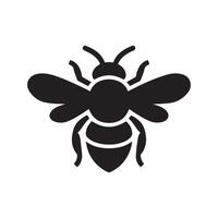 design element bee icon vector