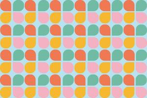 Abstract seamless pattern featuring colorful geometric shapes. Ideal for banners, flyers, posters, wallpapers, fabrics, and backgrounds. Modern abstract geometry design. vector
