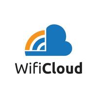 Wifi Cloud Internet Network Connection Access Storage Technology Logo Template vector