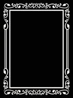 Bold Line Scroll Frames for Visual Design vector