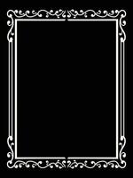 Luxury Wedding Frame with Vintage Scrolls vector
