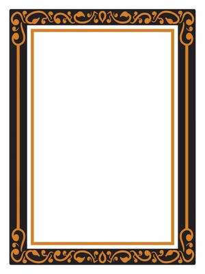 Simple Scroll Borders for Clean Print Design