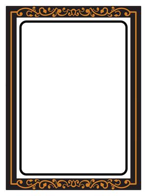 Luxurious Baroque Border Frame