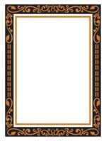 Ornamental Frame Border with Flourish vector