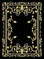 Graceful Ornamental Scroll Frames for Weddings vector
