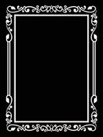 Graceful Scroll Borders for Formal Invitations vector