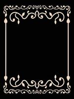 Luxury Frame Design with Intricate Details vector