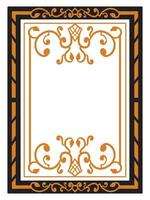 Geometric Scroll Frame Borders for Layout Design vector
