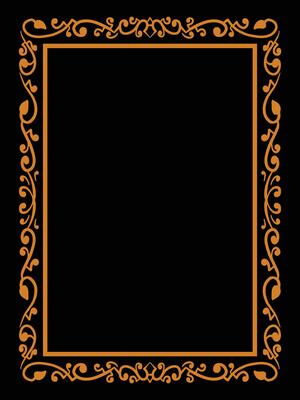 Elegant Scroll Border Frames for Luxury Invites