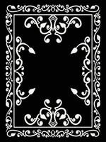 Wedding Scroll Frame Set for Card Design vector