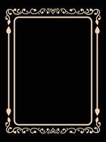 Stylish Luxury Frame with Line Flourish vector