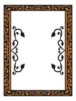 Clean Scroll Border for Marriage Invite vector
