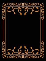 Frame with Scroll Corners for Weddings vector