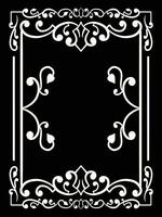 Sophisticated Ornamental Frame for Invitation vector