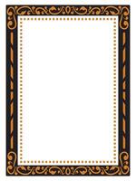 Gold Foil Scroll Frames for Luxury Cards vector