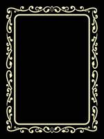 Classic Royal Frame with Decorative Ornaments vector