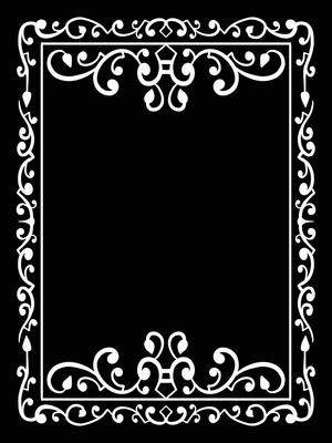 Wedding Ornament Frames with Flourish Designs