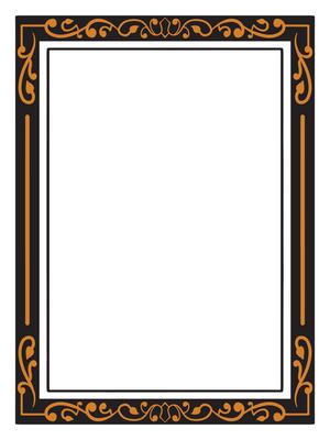 Vintage Style Wedding Frame Design