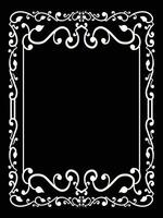 Elegant Wedding Corner Scroll Frame vector