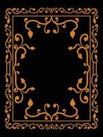 Detailed Wedding Border with Scrollwork vector