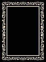 Traditional Frame Borders with Scroll Motif vector