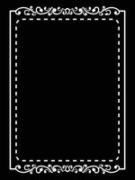 Minimalist Ornamental Border Frame vector
