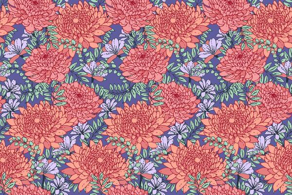 Colorful seamless floral pattern. drawn illustration. Bloom mixed with herbs, leaves and meadow plants. Summer flowers background. Nature ornament for designs, fabric, textiles